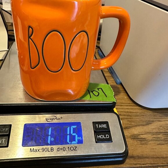 Rae Dunn BOO Mug Orange Artisan Collection by Magenta Halloween Coffee Cup - Picture 7 of 7